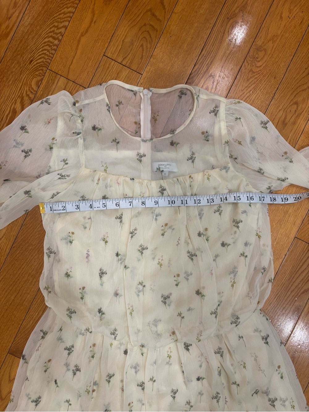 Adam Lippes x RTR Long Sleeve Mini Dress Size:6 - Picture 11 of 12